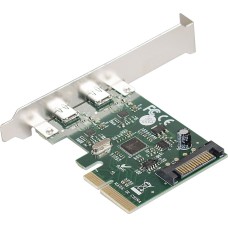Контроллер EXEGATE EXE-313 (PCI-Ex4, 2*USB3.1 Type-C ext, разъем доп.питания, OEM) EX283715RUS