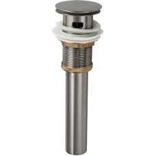 Донный клапан MAGNUS 0602 Верхняя часть (донный клапан) сифона-автомата на раковину АНТИВАНДАЛЬНАЯ с переливом из нержавеющей стали