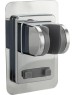 Кронштейн GFMARK 1018 Кронштейн для душевой лейки, пластиковый, на самоклеящейся основе, без сверления, с крючками, хромированный.