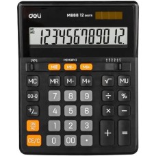 Калькулятор DELI EM888 черный 12-разр. EM888 BK