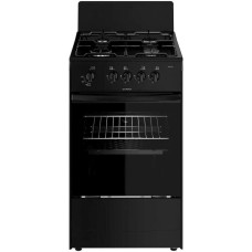 DARINA Плита Газовая 1A GM341 001 At черный (без крышки) реш.сталь