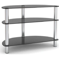 Стойка для TV MD 404 slim/хром/дымч