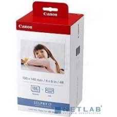Canon KP-108IN Набор картриджей и бумаги на 108 листов для Canon Selphy CP-100/200/220/300/330/400/500/600/510/710. (Комплект из трёх KP-36IP. 108 стр.)