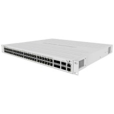 Коммутатор MIKROTIK Коммутатор CRS354-48P-4S+2Q+RM Cloud Router Switch 354-48P-4S+2Q+RM with 48 x Gigabit RJ45 LAN (all PoE-out), 4 x 10G SFP+ cages, 2 x 40G QSFP+ cages, RouterOS L5, 1U rackmount enclosure, 750W PSU (002273)
