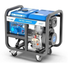 Генератор ТСС Дизельный генератор SDG 7000EHA, 220/12 В, 7кВт, на колёсах с АКБ [100033]