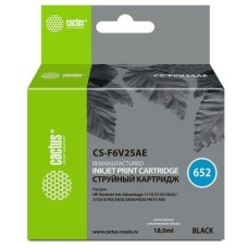 Картридж CACTUS Картридж CS-F6V25AE, 652, черный / CS-F6V25AE