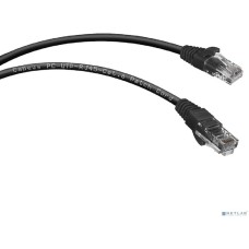Cabeus PC-UTP-RJ45-Cat.6-1.5m-BK Патч-корд U/UTP, категория 6, 2xRJ45/8p8c, неэкранированный, черный, PVC, 1.5м