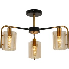 ESCADA Потолочный светильник 671/3P E14*40W Black/Gold
