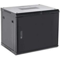 REXANT Шкаф коммутационный 04-0954-122 настенный, металлическая передняя дверь, 9U, 400x542 мм