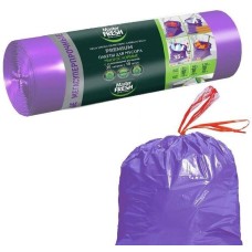 Мешки для мусора MASTER FRESH С0006276 Master FRESH пакеты для мусора МНОГОСЛОЙНЫЕ 35л с усиленными завязками 60мкм*, 10шт (ФИОЛЕТ