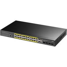 Коммутатор CUDY Коммутатор 24-Port Layer 2 Managed Gigabit PoE+ Switch with 4 Gigabit Combo Ports 300W Layer 2 Managed 28 Ports 10/100/1000M PoE Switch ,1-24 Port support POE (802.3at/af) ,with 4 Uplink Gigabit SFP/ETH Combo port + 1 Managed Port, IEEE 80