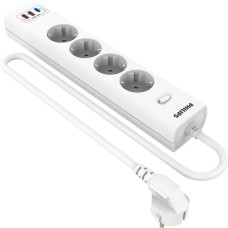PHILIPS Сетевой фильтр CHP4346WC/51 5м (4 розетки) белый (коробка)