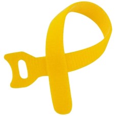 LANMASTER Хомут-липучка LAN-VCM180-YL 180x12мм (упак:20шт) нейлон/полиэтилен внутри помещений желтый