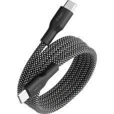 TTEC Кабель с магнитным креплением Braided USB-C-USB-C Magnetic 60W Fast Charging&Data Cable. Длина: 100см. Цвет: черный