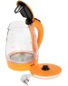 Чайник электрический ATLANTA ATH-2461 оранжевый стекло