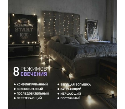 Электрогирлянды NEON-NIGHT (235-035) Гирлянда Светодиодный Дождь 1, 5х1, 5м белый