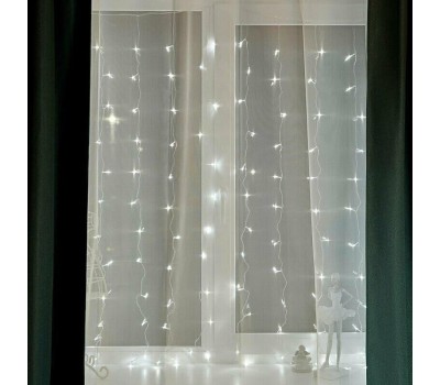 Электрогирлянды NEON-NIGHT (235-035) Гирлянда Светодиодный Дождь 1, 5х1, 5м белый