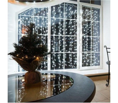 Электрогирлянды NEON-NIGHT (235-035) Гирлянда Светодиодный Дождь 1, 5х1, 5м белый