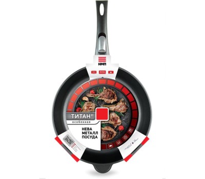 Сковорода НЕВА МЕТАЛЛ ПОСУДА 9028 д.28 съем. руч.