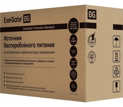 Источник бесперебойного питания EXEGATE POWER BACK BNB-650 (650VA/2 евророзетки)