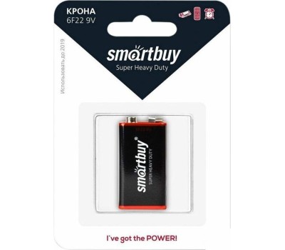Элементы питания SMARTBUY (SBBZ-9V01B) 6F22/1B крона