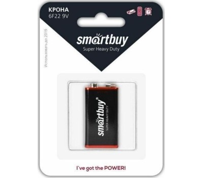 Элементы питания SMARTBUY (SBBZ-9V01B) 6F22/1B крона