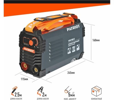 Сварочный аппарат PATRIOT 605302018 WM180D MMA