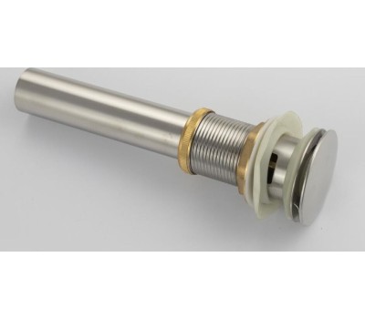 Донный клапан MAGNUS 0602 Верхняя часть (донный клапан) сифона-автомата на раковину АНТИВАНДАЛЬНАЯ с переливом из нержавеющей стали