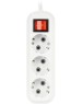 колодка SMARTBUY (SBE-16-3-00-ZS) колодка 3 гнз. 16а/3,5квт, c заземлением