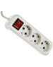 колодка SMARTBUY (SBE-16-3-00-ZS) колодка 3 гнз. 16а/3,5квт, c заземлением