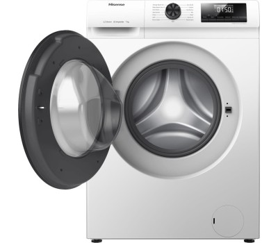 Стиральная машина Hisense WFQP7012VM, с фронтальной загрузкой, с паром, 7кг, 1200об/мин, инверторная, с английской панелью управления