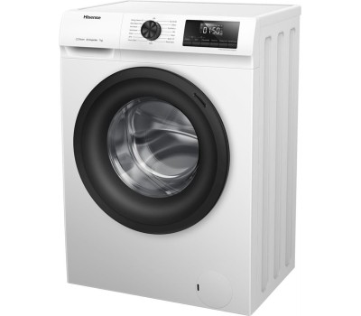 Стиральная машина Hisense WFQP7012VM, с фронтальной загрузкой, с паром, 7кг, 1200об/мин, инверторная, с английской панелью управления