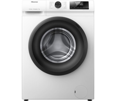 Стиральная машина Hisense WFQP7012VM, с фронтальной загрузкой, с паром, 7кг, 1200об/мин, инверторная, с английской панелью управления