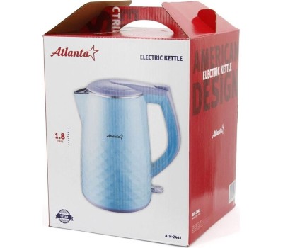Чайник ATLANTA ATH-2441 (BLUE) Чайник двухстенный электрический
