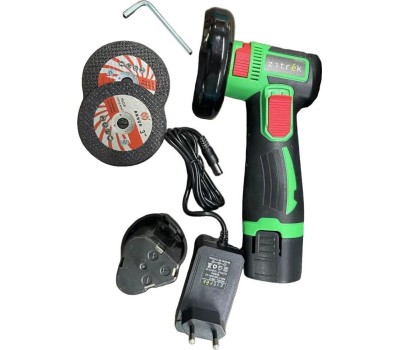 Углошлифовальная машина ZITREK AG 12 (75мм, 12 B, Li-Ion акк. 2x2.0Ач) 063-4401