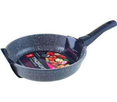 Сковорода ТРАДИЦИЯ ТМ2265И а/пр литая 26см съемн/руч Мрамор индукция