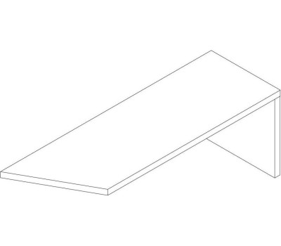 Модульная мебель АНРЭКС JAGGER Подставка L137 цвет Черный (1 уп.)