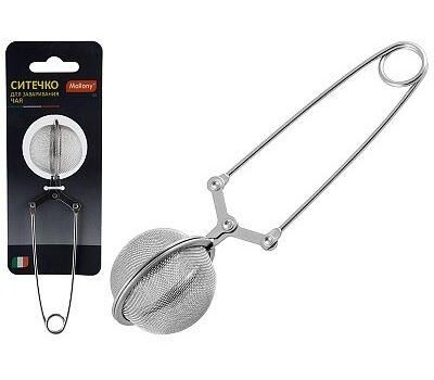 MALLONY Ситечко для заваривания чая SS (размер: 15,5*4см)