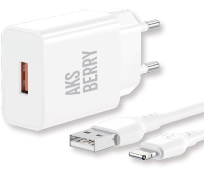 СЗУ AKSBERRY (6972969383064) T42 QC30 + кабель (белый)