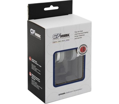 Кронштейн GFMARK 1018 Кронштейн для душевой лейки, пластиковый, на самоклеящейся основе, без сверления, с крючками, хромированный.