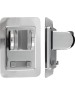 Кронштейн GFMARK 1018 Кронштейн для душевой лейки, пластиковый, на самоклеящейся основе, без сверления, с крючками, хромированный.