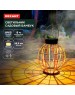 Светильник REXANT (602-2411) Светильник садовый Бамбук, 29см, 3000К, встроенный аккумулятор, солнечная панель, коллекция Бали