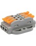 Клемма REXANT (07-6263-5) Клемма СМК 222-423P проходная 3 полюса, с монтажной площадкой (0,08-4 мм ), серая (блистер 5 шт./уп.)