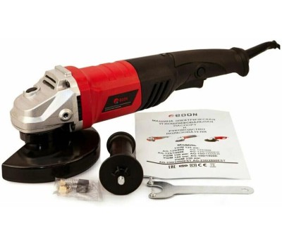 Машина шлифовальная угловая EDON AG-150/1500ER черный/красный 14190 1500Вт, 150мм
