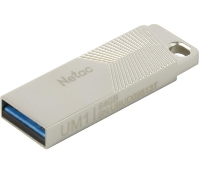 NETAC Флеш Диск 64GB UM1 NT03UM1N-064G-32PN USB3.2 серебристый