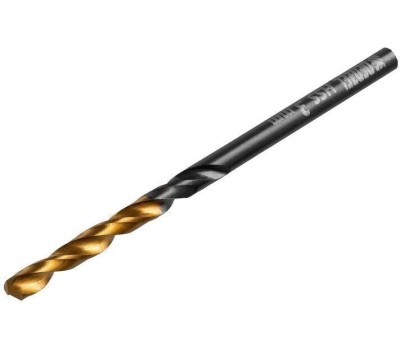 Сверло DENZEL Сверло по металлу, 3 мм, HSS-Tin, Golden Tip, 10 шт. 717205