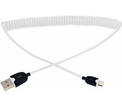 REXANT Кабель USB-A – micro USB, 2,4А, 1м, белый, витой