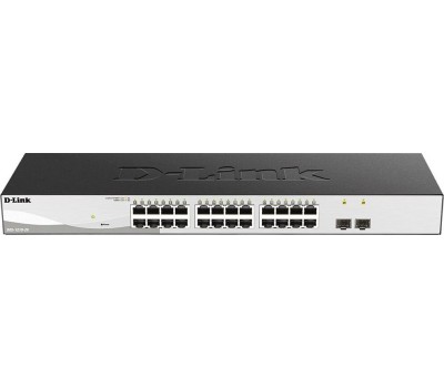 D-LINK SMB D-Link DGS-1210-26/F3A Управляемый L2 коммутатор с 24 портами 10/100/1000Base-T и 2 портами 1000Base-X SFP