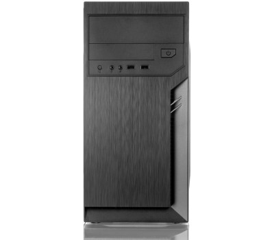 FOXLINE Корпус MiniTower FL-702 450W черный (mATX, 450W, 2xUSB2.0, no fan) (FL-702-FZ450)