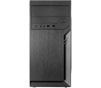FOXLINE Корпус MiniTower FL-702 450W черный (mATX, 450W, 2xUSB2.0, no fan) (FL-702-FZ450)